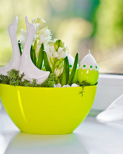 Ghiveci plastic owal 21cm verde