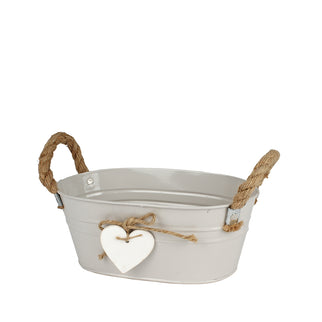 Bol zinc oxford Ø24.5x15X9cm