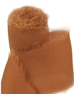 Panglica 3.8cm x 4.5m matase cappuccino