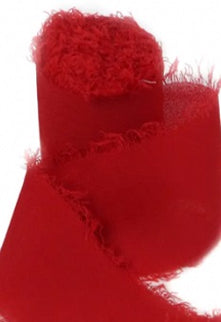 Panglica 3.8cm x 4.5m matase rosu