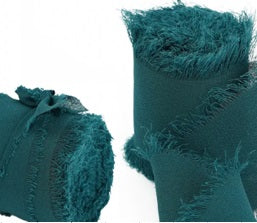 Panglica 3.8cm x 4.5m matase turcoaz