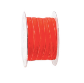 Panglica catifea 10mmx20m rosu