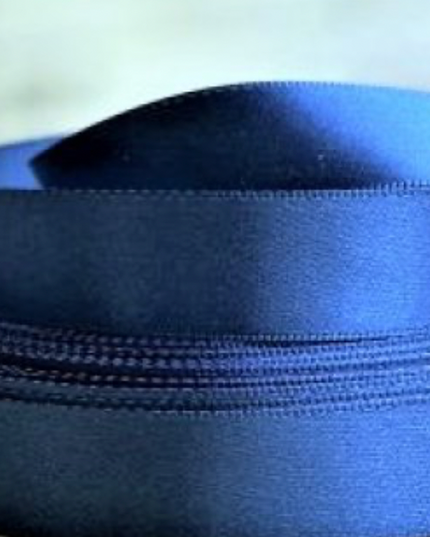 Panglica 2.5cm x 36m satin albastru cobalt