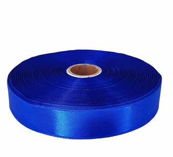 Panglica 2.5cm x 36m satin albastru închis