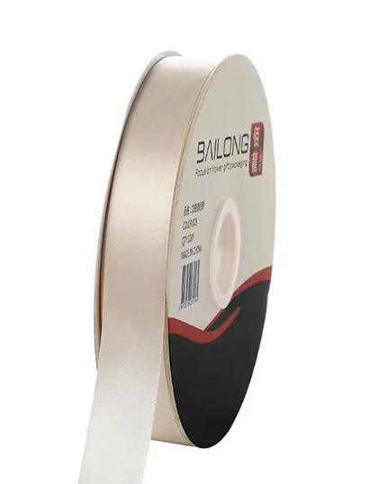 Panglica 2.5cm x 36m satin crem