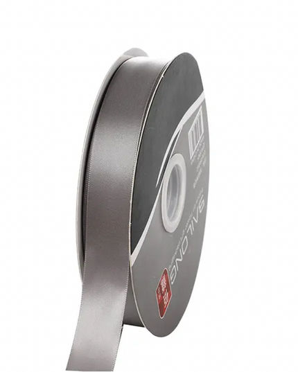 Panglica 2.5cm x 36m satin gri