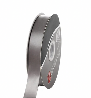 Panglica 2.5cm x 36m satin gri