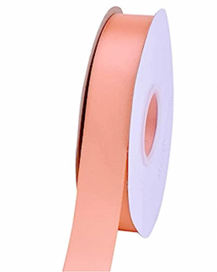 Panglica 2.5cm x 36m satin peach