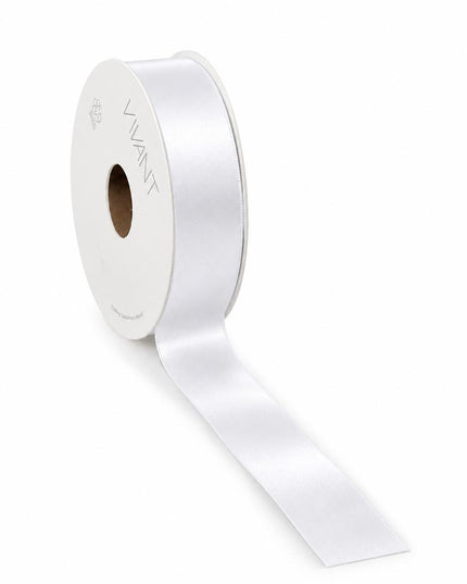 Panglica textil 25mm x 75m alb