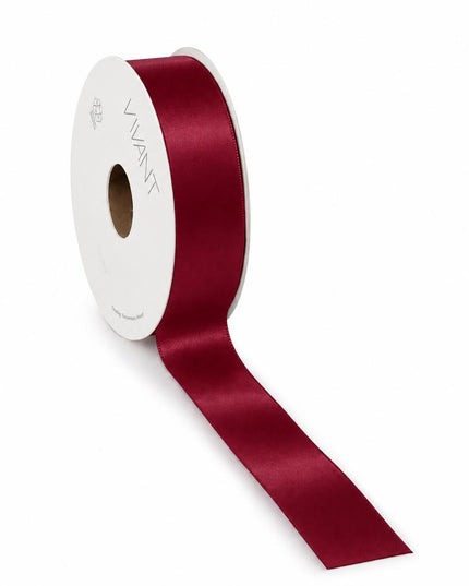 Panglica textil 25mm x 75m burgundy