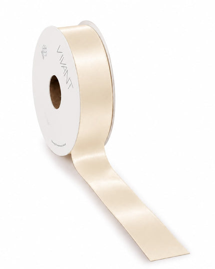 Panglica textil 25mm x 75m crem