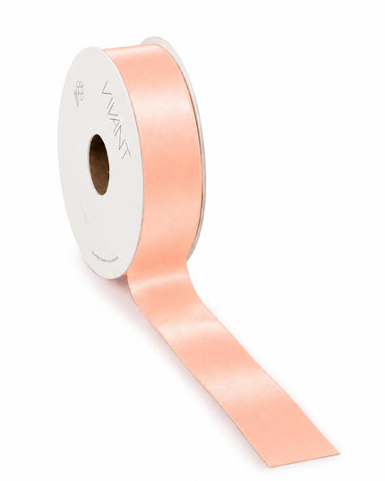 Panglica textil 25mm x 75m peach