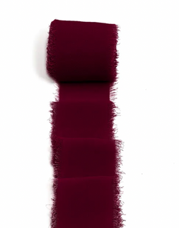 Panglica 3.8cm x 4.5m matase burgundy