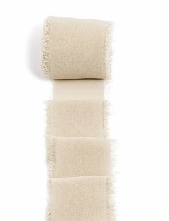 Panglica 3.8cm x 4.5m matase crem