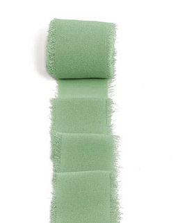 Panglica 3.8cm x 4.5m matase verde deschis