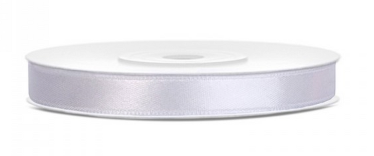 Panglica textil 1cm x 22m alb