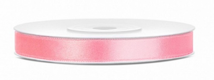 Panglica textil 1cm x 22m roz pal