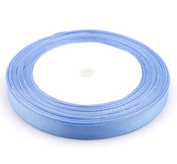 Panglica textil 1cm x 22m babyblue