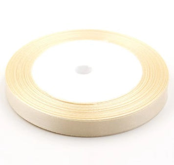 Panglica textil 1cm x 22m crem