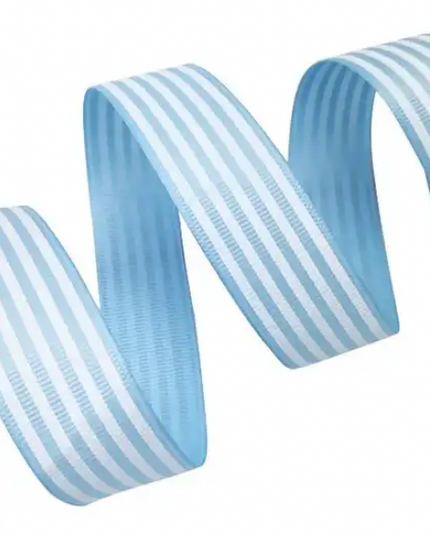 Panglica 2.5cm x 22m albastru alb