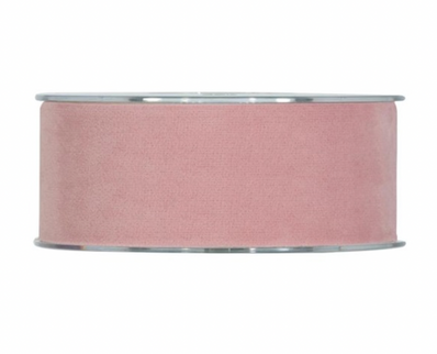 Panglica catifea 40mmx7m roz