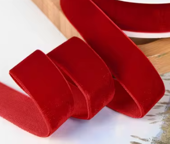Panglica catifea 25mmX9m rosu