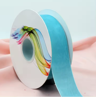 Panglica catifea 25mmX9m turcoaz