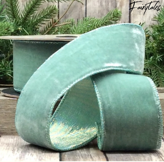 Panglica catifea 40mmX9m turcoaz