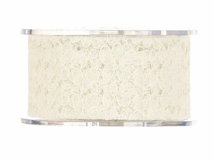 Panglica dantela 63mmx10m crem