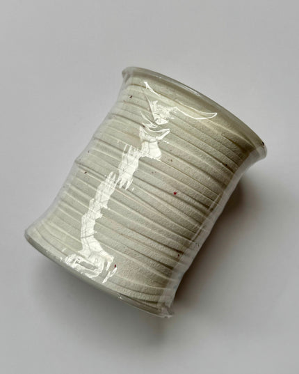 Panglica catifea snur 100g alb