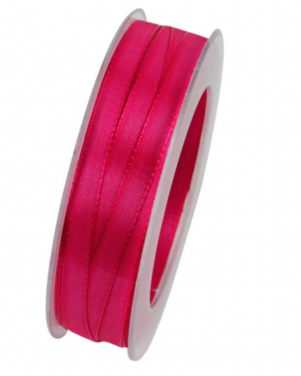 Panglica textil 10mmx50m roz închis