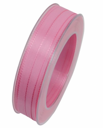 Panglica textil 10mmx50m roz mediu