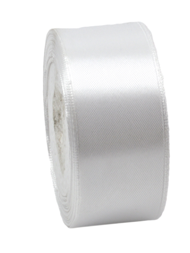 Panglica textil 4cm x 22m alb
