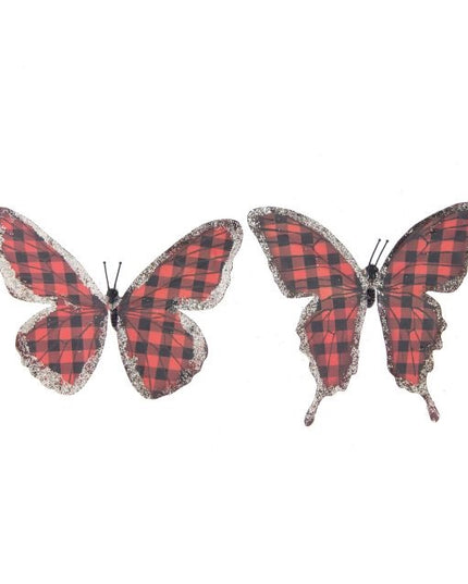 Fluture clame rosu s/6