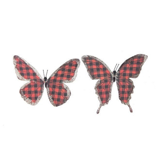 Fluture clame rosu s/6