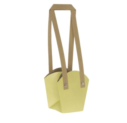 Plasa cu maner 11x7x12cm galben