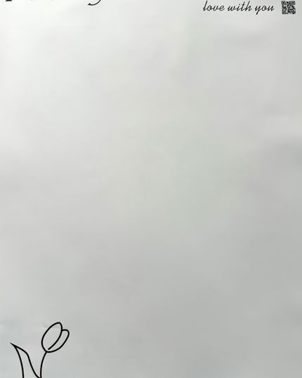 Ambalaj waterproof 29.5x44.5cm pretty flowers girl