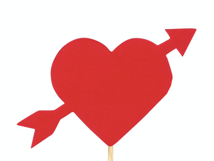 Pick inima/sageata 7x10.5cmx12cm S/24