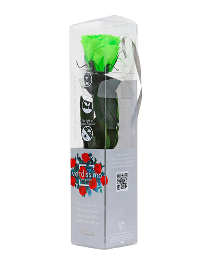 Trandafir criogenat tija 27cm Ø3.5-4.5cm verde lime