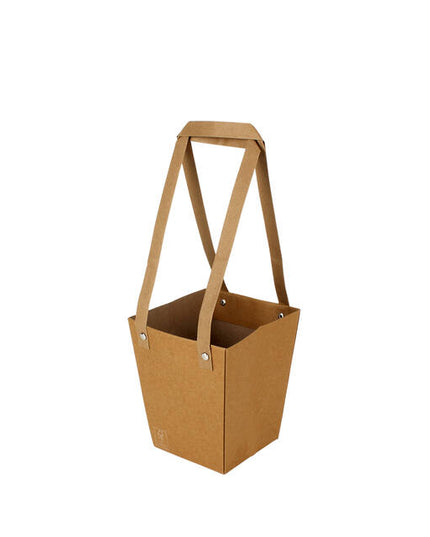 Plasa carton cu maner 13x9,5xH15cm natur