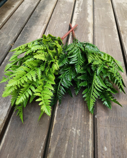 Frunze artificiale Leatherfern verde deschis