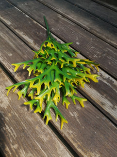 Frunze artificiale Platycerium galben