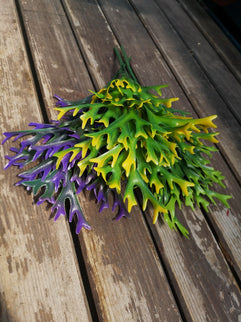 Frunze artificiale Platycerium galben