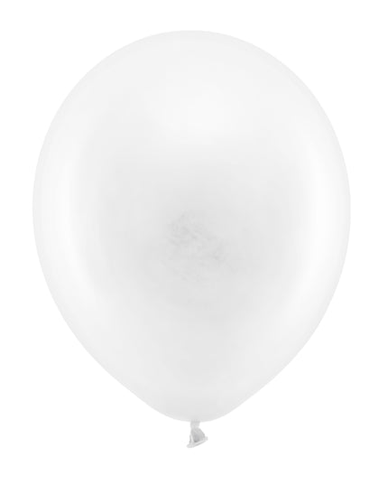 Baloane latex 30cm pastel white s/100