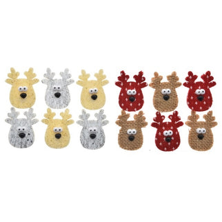 Accesorii reni autoadezivi s/6 crem-alb