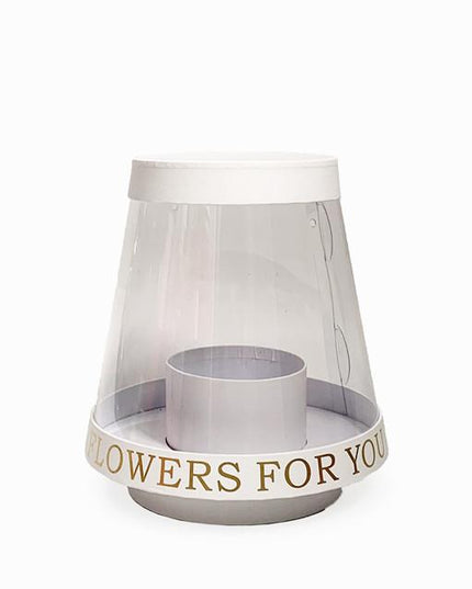 Cutie flori s1.114 alb