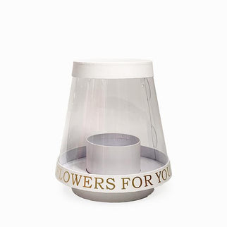 Cutie flori s1.114 alb