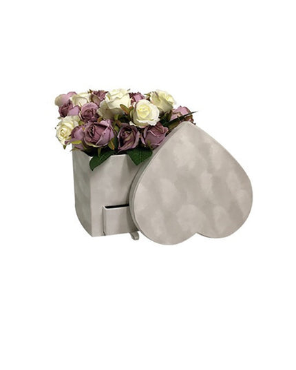 Cutie flori S1.23 alb catifea