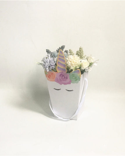 Cutie flori S1.93 unicorn alb