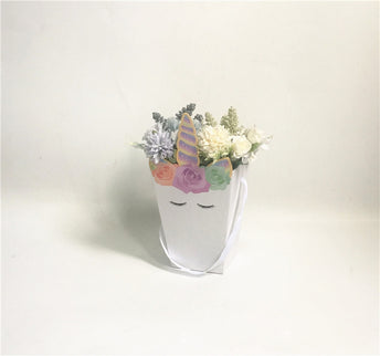 Cutie flori S1.93 unicorn alb